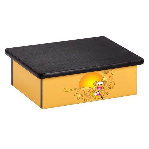 Clinton Serengeti Lion Cubs, Yellow, Laminate Step Stool – 10-SL