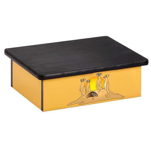 Clinton Serengeti Meerkats, Yellow, Laminate Step Stool – 10-SM