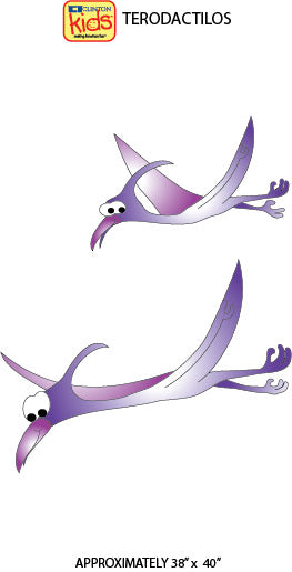 Clinton Pterodactyls Wall Sticker – 12-CC