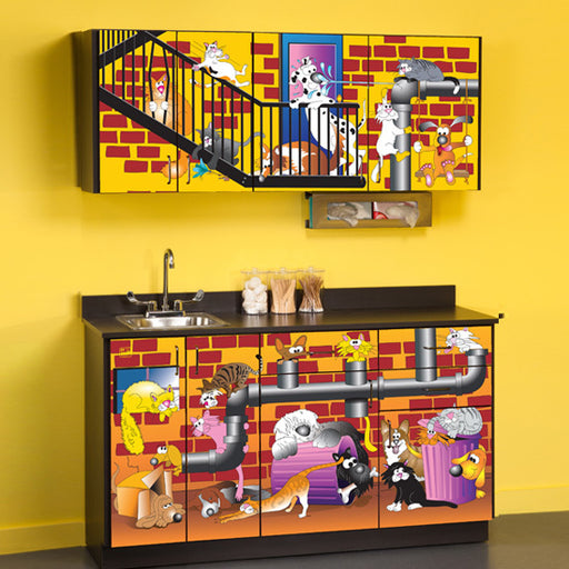 Clinton Alley Cats and Dogs Cabinets – 6137-BW