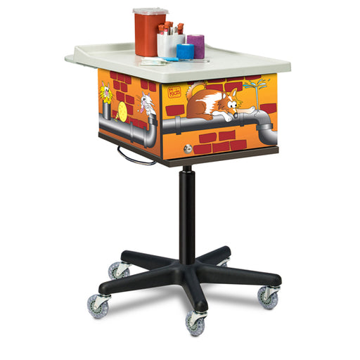 Clinton Alley Cats and Dogs, 2-Bin, Phlebotomy Cart – 67237