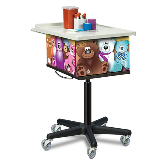 Clinton Totally Teddy, 2-Bin, Phlebotomy Cart – 67256