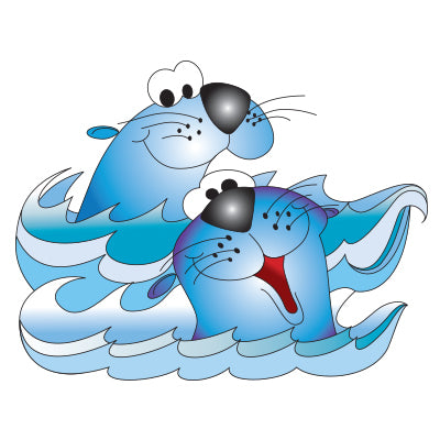 Clinton Smiling Seals Graphic – 9737