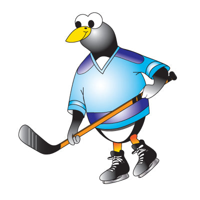 Clinton Hockey Penguin Graphic – 9744