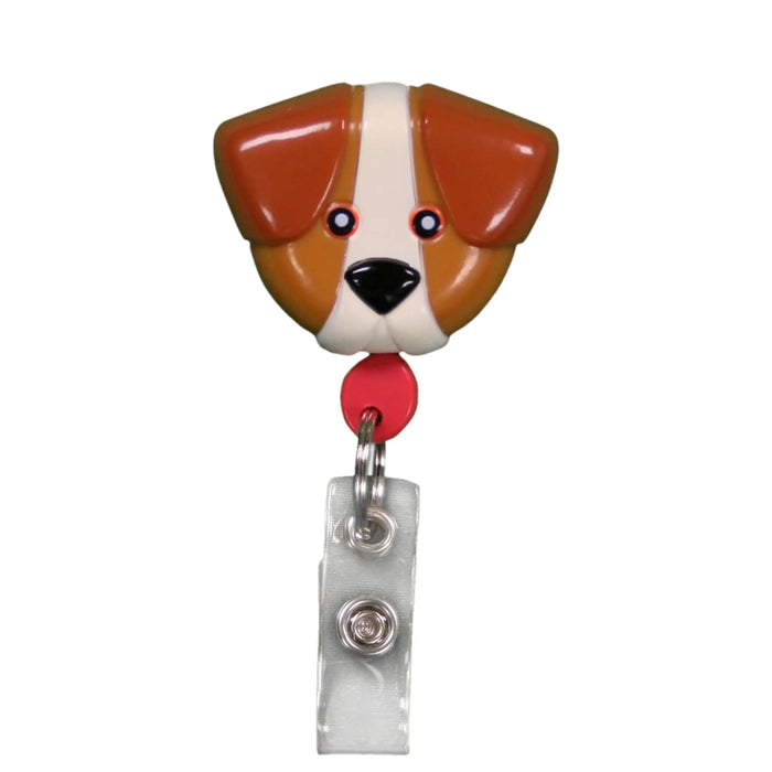 Pedia Pals Brown Dog Retractimal Id Tag