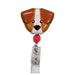 Pedia Pals Brown Dog Retractimal Id Tag