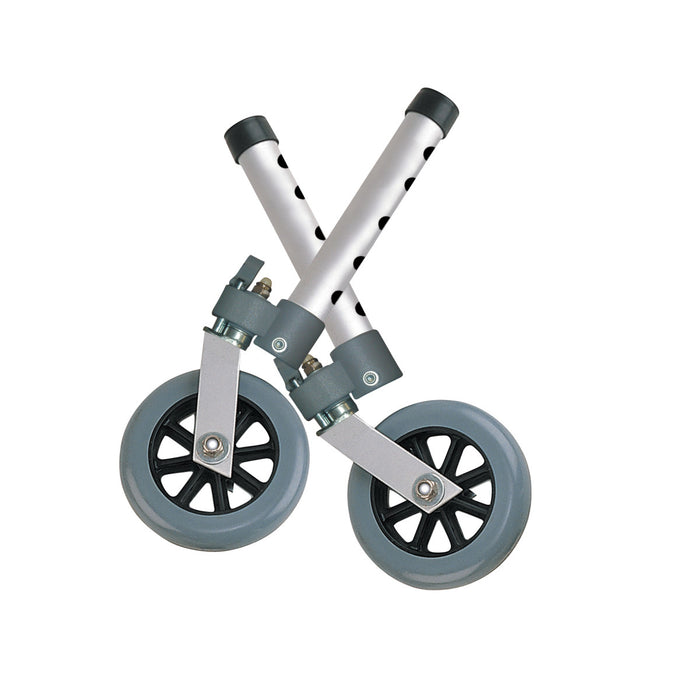 Drive Medical Swivel Wheel with Lock & Two Sets of Rear Glides — 10115