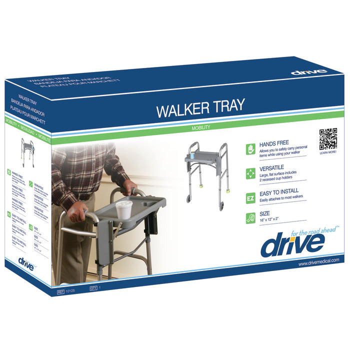 Drive Medical Walker Tray with Cup Holders — 10125