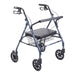 Drive Medical Go-Lite Bariatric Steel Rollator — 10215BL-1