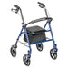 Drive Medical Durable 4 Wheel Rollator with 7.5 — 10257BL-1