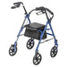 Drive Medical Durable 4 Wheel Rollator with 7.5 — 10257BL-1