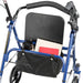 Drive Medical Durable 4 Wheel Rollator with 7.5 — 10257BL-1