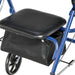 Drive Medical Durable 4 Wheel Rollator with 7.5 — 10257BL-1