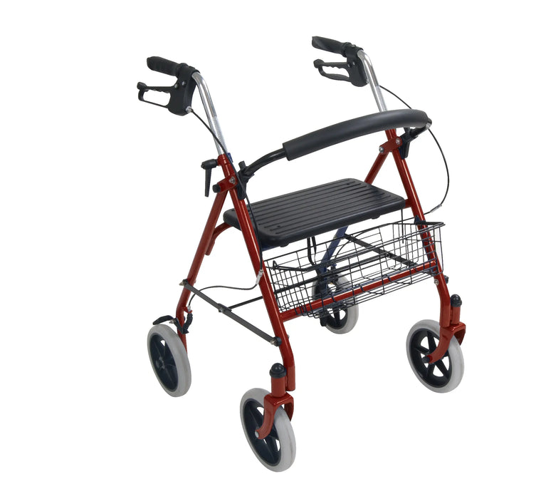 Drive Medical Durable 4 Wheel Rollator with 7.5 — 10257RD-1