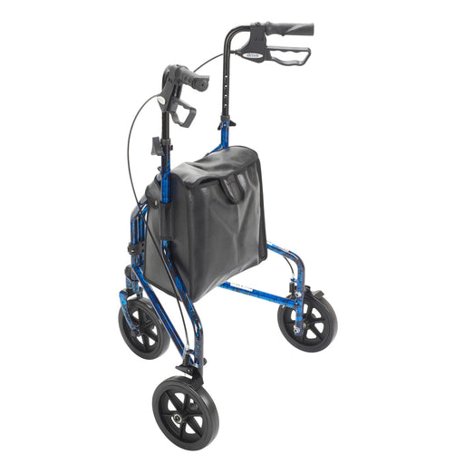Drive Medical Deluxe 3 Wheel Aluminum Rollator, 7.5 — 10289BL