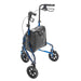 Drive Medical Deluxe 3 Wheel Aluminum Rollator, 7.5 — 10289BL