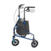 Drive Medical Deluxe 3 Wheel Aluminum Rollator, 7.5 — 10289BL