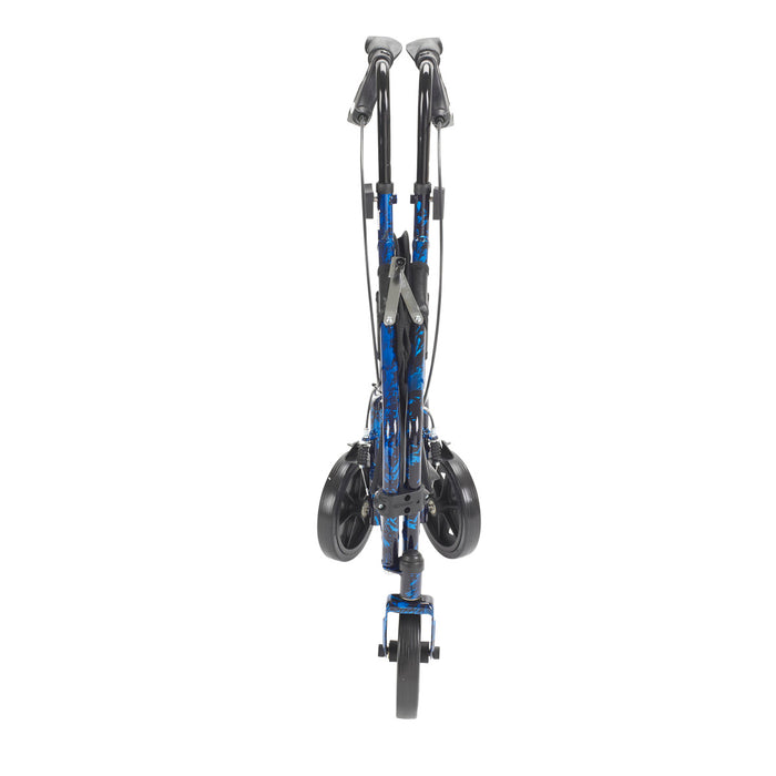 Drive Medical Deluxe 3 Wheel Aluminum Rollator, 7.5 — 10289BL