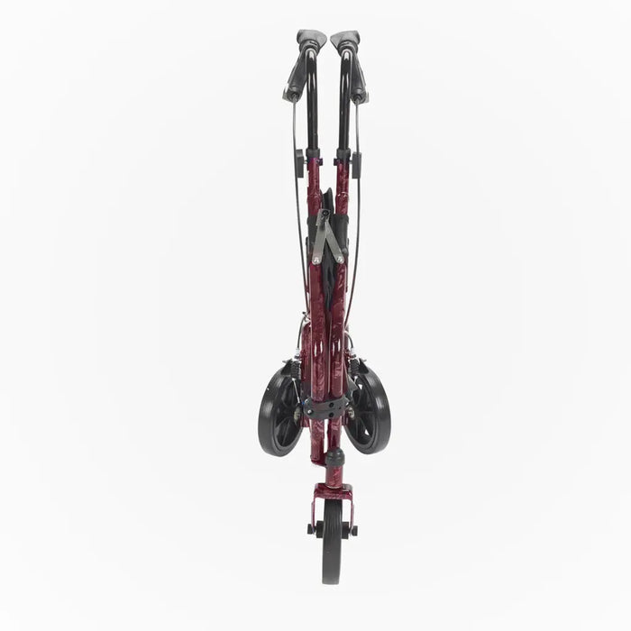 Drive Medical Deluxe 3 Wheel Aluminum Rollator, 7.5 — 10289RD