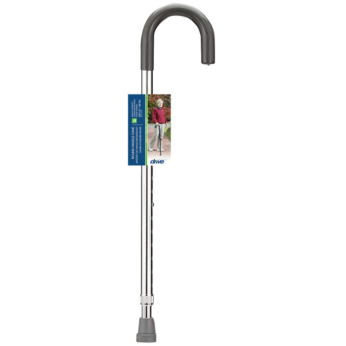 Drive Medical Round-Handle Aluminum Cane — 10302-6