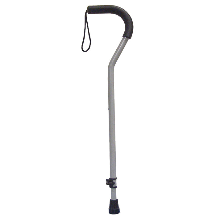 Drive Medical Offset Aluminum Canes with Tab-Loc Silencer — Case Of 6 — 10381BLK-6