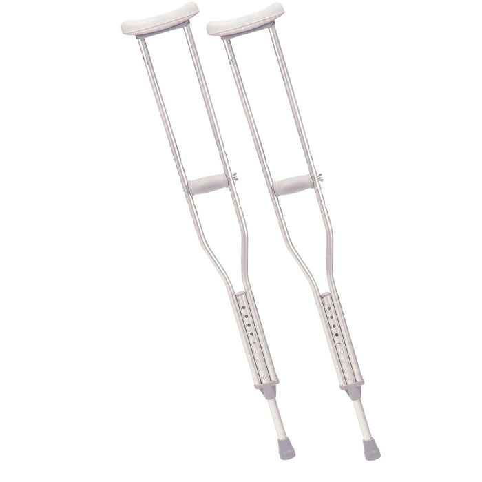 Drive Medical Aluminum Crutches with Accessories — 10400-8