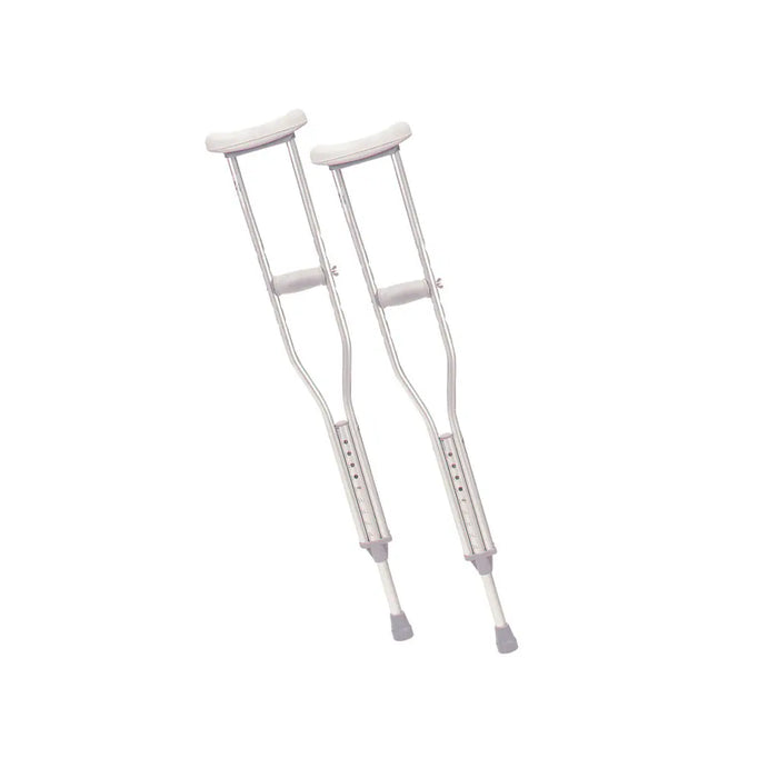 Drive Medical Aluminum Crutches with Accessories — 10401-1