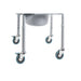 Drive Medical Steel Drop-Arm Commode with Wheels and Padded Armrests — Case Of 2 — 11101W-2