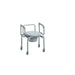 Drive Medical Steel Drop-Arm Commode with Wheels and Padded Armrests — Case Of 2 — 11101W-2