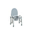 Drive Medical Steel Drop-Arm Commode with Wheels and Padded Armrests — Case Of 2 — 11101W-2