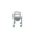 Drive Medical Steel Drop-Arm Commode with Wheels and Padded Armrests — Case Of 2 — 11101W-2