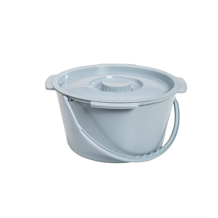 Drive Medical Commode Bucket with Handle and Lid, 7.5qt — 11106