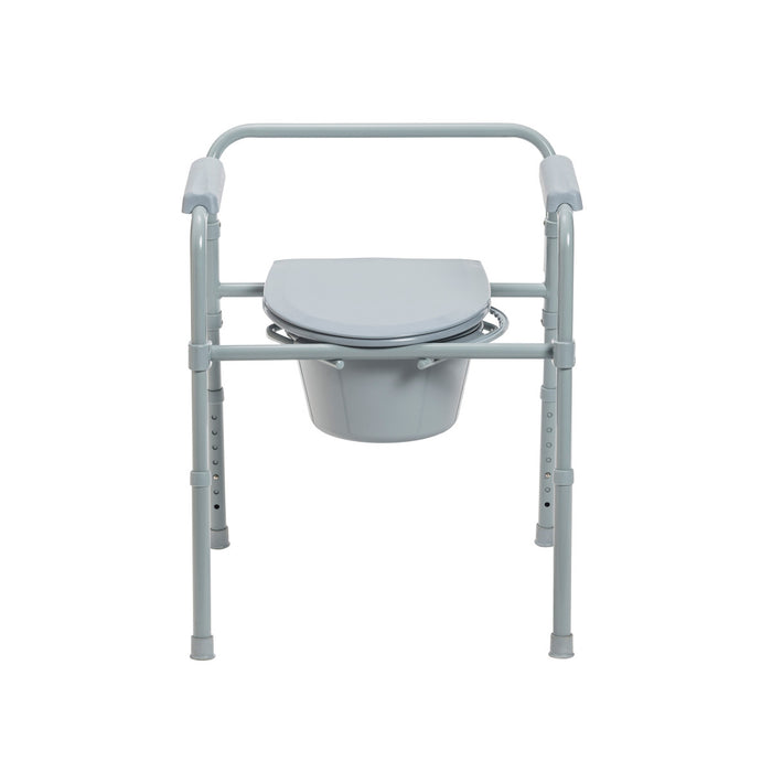 Drive Medical Folding Steel Commode — Case Of 2 — 11148-1