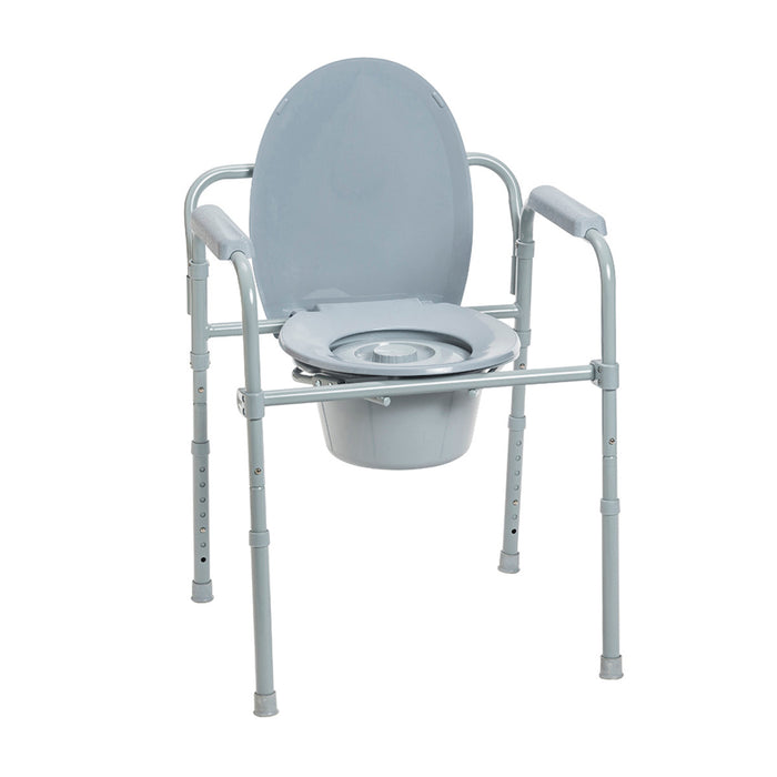 Drive Medical Folding Steel Commode — 11148N-4