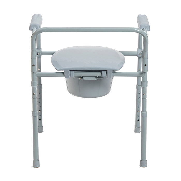 Drive Medical Folding Steel Commode — 11148N-4