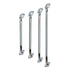 Drive Medical Chrome Knurled Grab Bar with Rotating Flange — 12118RF