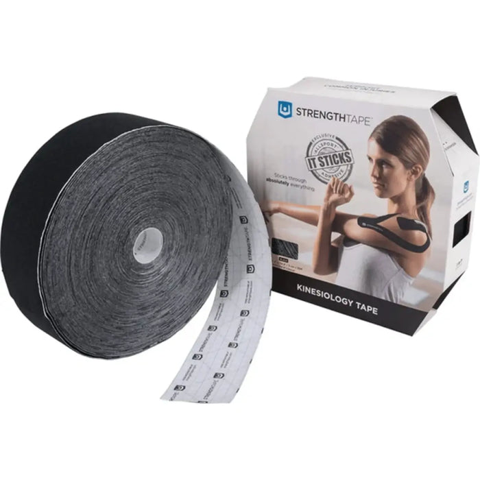Drive Medical STRENGTHTAPE® Kinesiology Tape (35m Uncut Roll, Black) — 6305-35UN