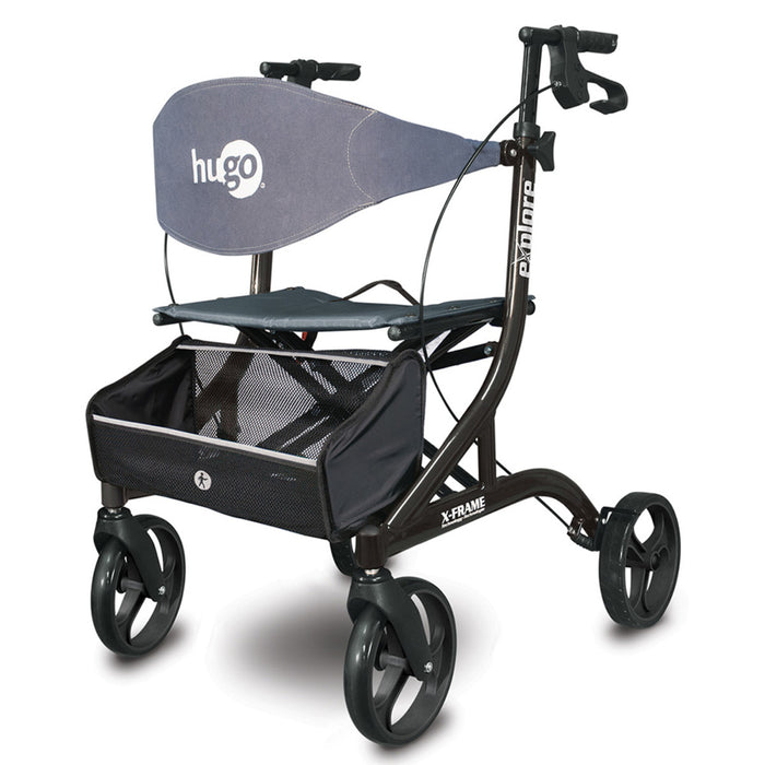 Drive Medical Hugo eXplore Side-Fold Rolling walker with a Seat — 700-977