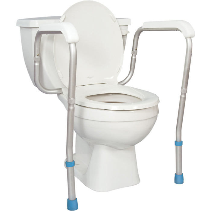 Drive Medical AquaSense Adjustable Toilet Safety Rails, to Floor — 770-665