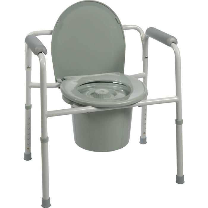 Drive Medical 3-IN-1 WELDED STEEL COMMODE 4E/ACV — BS31C