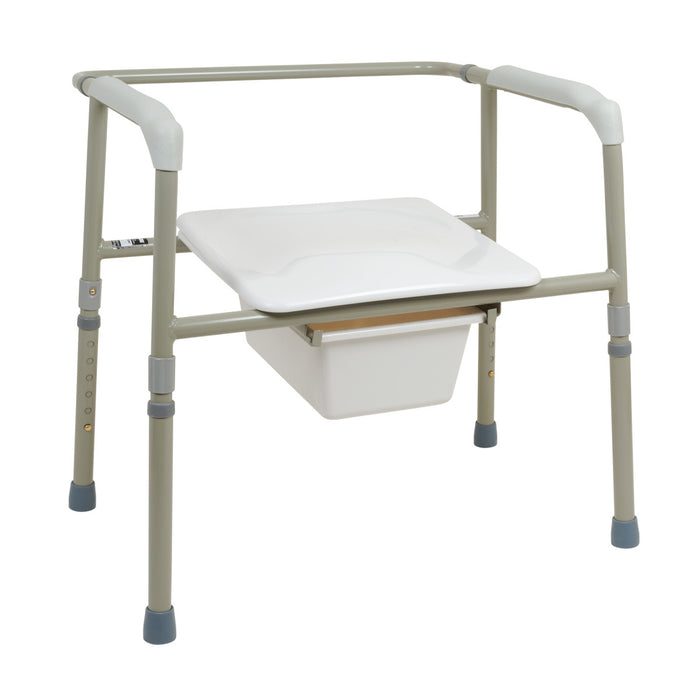 Drive Medical ProBasics Bariatric Three-in-One Commode, 450lb Weight Capacity — Case Of 2 — BSB31C