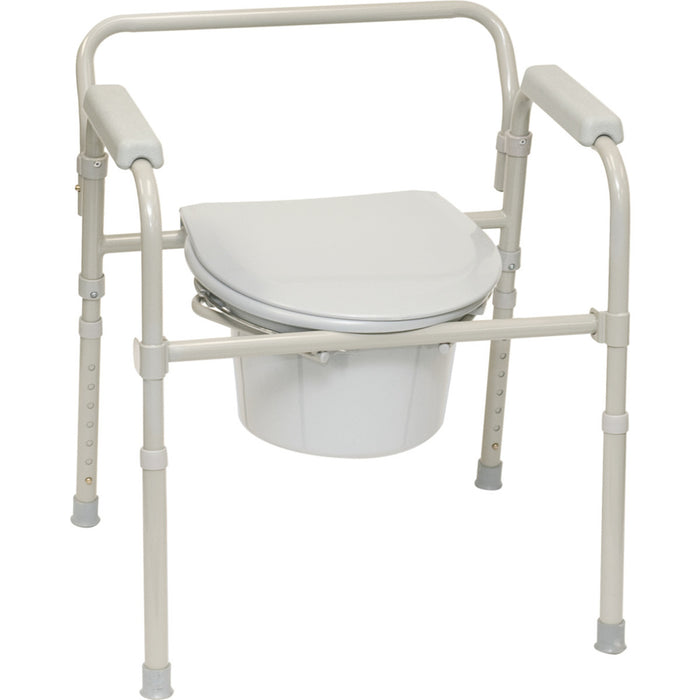 Drive Medical ProBasics Folding Commode with Full Seat — BSFC