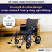 Drive Medical Bariatric Steel Transport Chair — BTR22-B