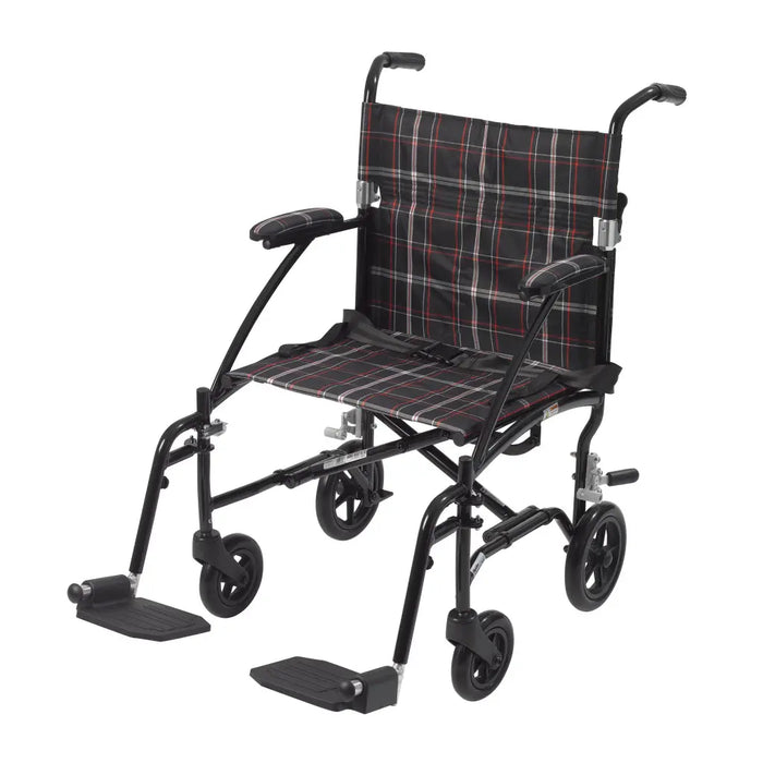 Drive Medical Fly-Lite Aluminum Transport Chair — DFL19-BLK
