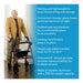 Drive Medical Carex Rolling Walker - Burgundy — Case Of 2 — FGA22200 0000