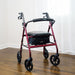 Drive Medical Carex Rolling Walker - Burgundy — Case Of 2 — FGA22200 0000
