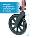 Drive Medical Carex Rolling Walker - Burgundy — Case Of 2 — FGA22200 0000