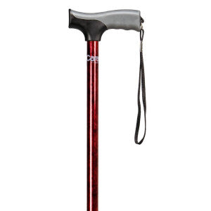 Drive Medical Carex Soft Grip Derby Cane - Designer Red — FGA50400 0000