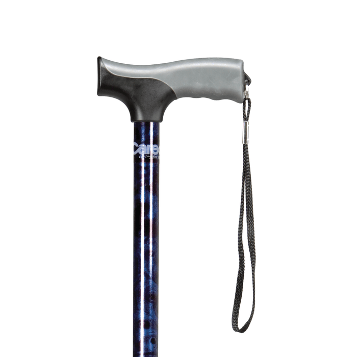 Drive Medical Carex Soft Grip Derby Cane - Designer Blue — FGA50500 0000