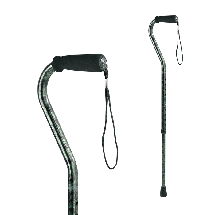 Drive Medical Carex Designer Offset Cane - Green — FGA51600 GRN